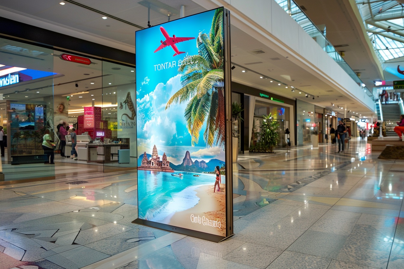 Wielkoformatowy kiosk zewnętrzny